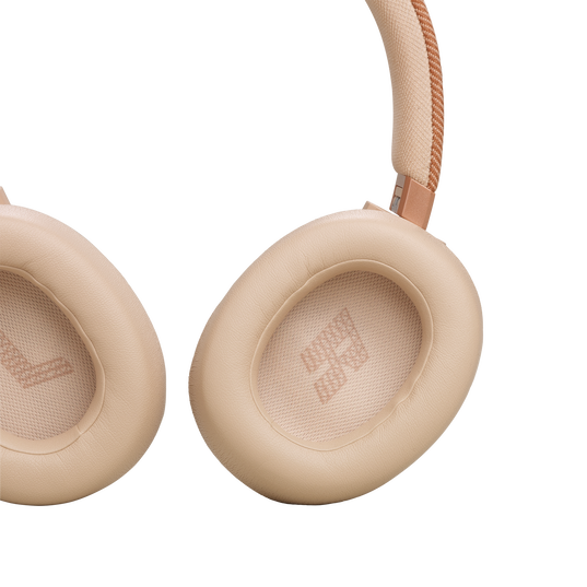 JBL Live 770NC - Sandstone - Wireless Over-Ear Headphones with True Adaptive Noise Cancelling - Detailshot 3